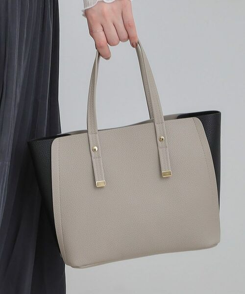 SHOO・LA・RUE / シューラルー トートバッグ | 【軽量】ハンドル金具配色トートバッグ | 詳細3