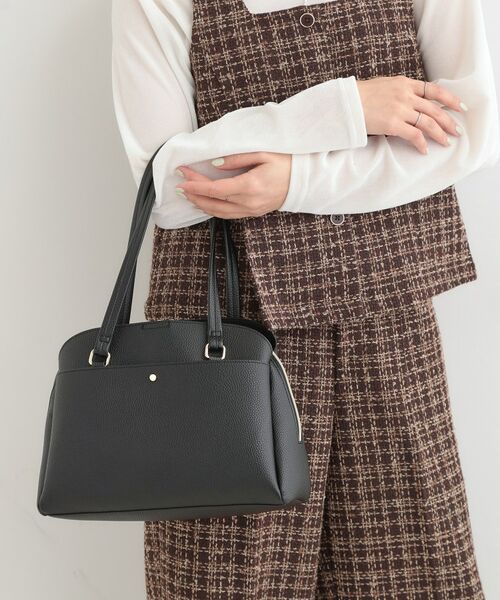 SHOO・LA・RUE / シューラルー トートバッグ | 【軽量】ロングハンドルラウンドトートバッグ（ブラック(019)）