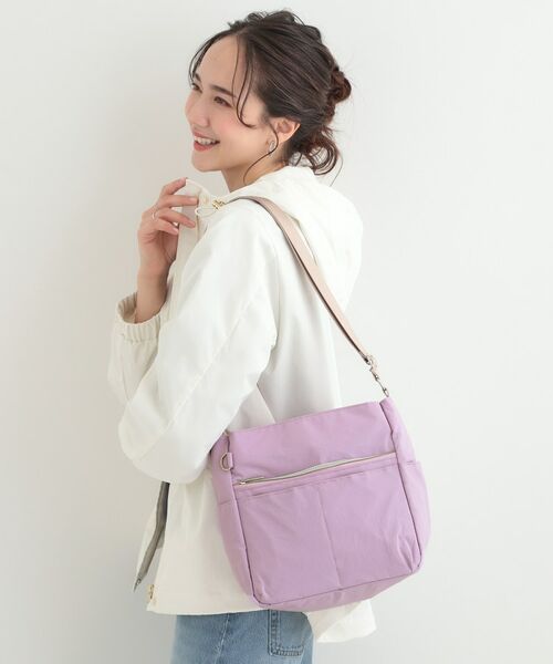 SHOO・LA・RUE / シューラルー ショルダーバッグ | 【撥水】10ポケットショルダーバッグ（パープル(081)）