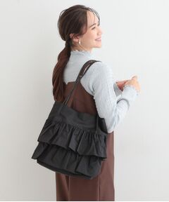 SHOO・LA・RUE / シューラルー トートバッグ | 【撥水】つまみハンドルフリルトートバッグ