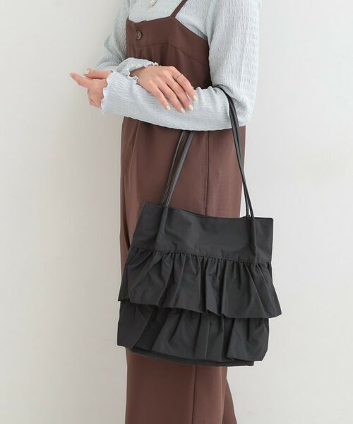 SHOO・LA・RUE / シューラルー トートバッグ | 【撥水】つまみハンドルフリルトートバッグ | 詳細1