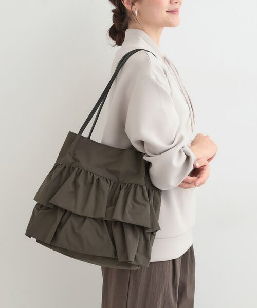 SHOO・LA・RUE / シューラルー トートバッグ | 【撥水】つまみハンドルフリルトートバッグ | 詳細3