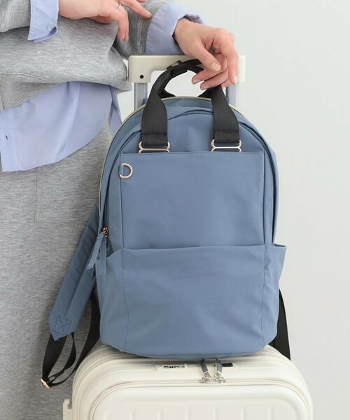 SHOO・LA・RUE / シューラルー リュック・バックパック | 【撥水】キャリーオンラウンドリュック（ブルー(092)）