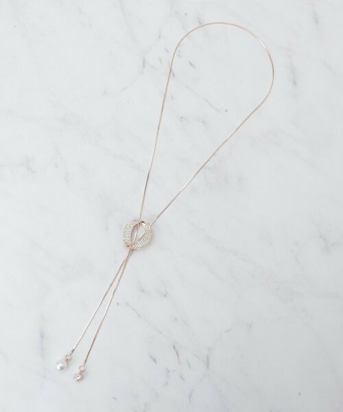 SHOO・LA・RUE / シューラルー ネックレス・ペンダント・チョーカー | キラキラループタイネックレス（ピンクゴールド(005)）
