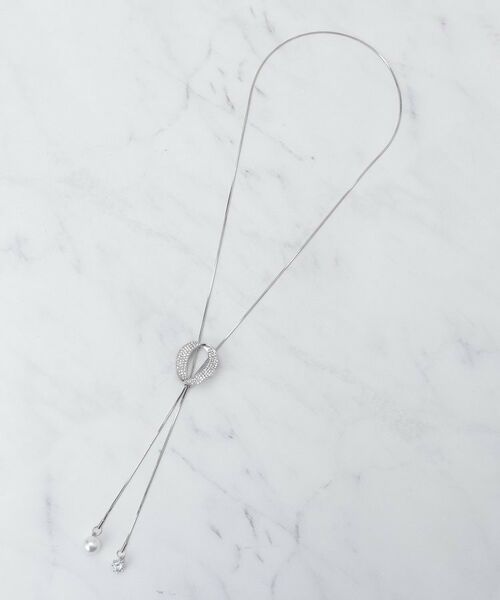 SHOO・LA・RUE / シューラルー ネックレス・ペンダント・チョーカー | キラキラループタイネックレス（シルバー(006)）