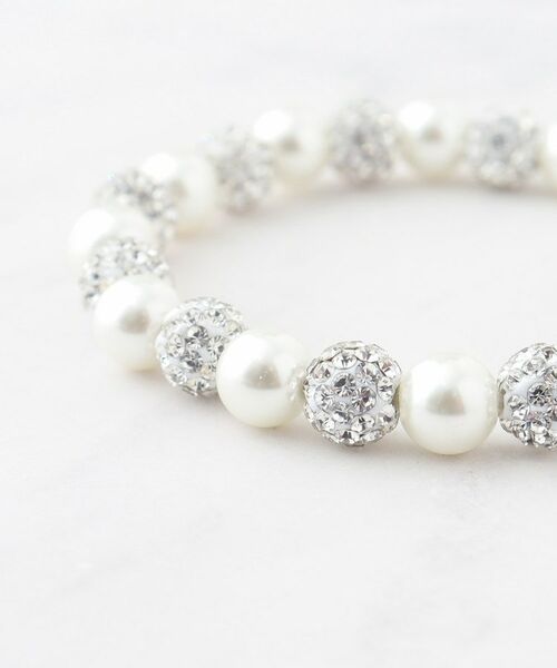 SHOO・LA・RUE / シューラルー ブレスレット・バングル | パヴェボールフェイクパールゴムブレス | 詳細2