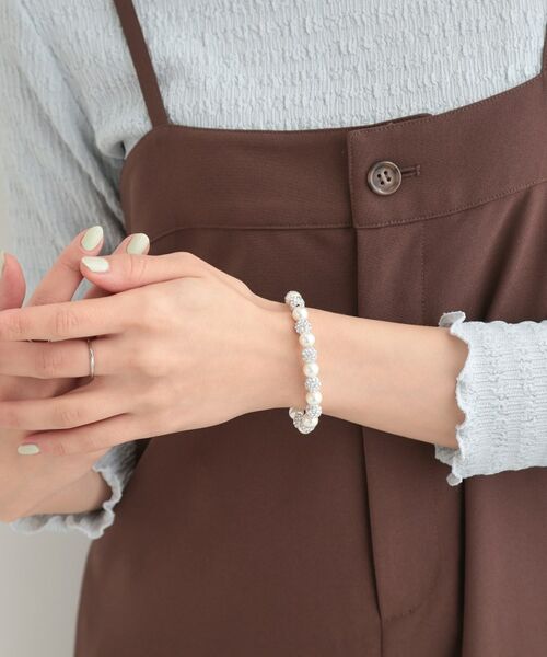 SHOO・LA・RUE / シューラルー ブレスレット・バングル | パヴェボールフェイクパールゴムブレス | 詳細3