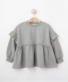 SHOO・LA・RUE / シューラルー カットソー | 【100-150cm】ラメ裏毛ペプラムトップス