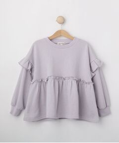 SHOO・LA・RUE / シューラルー カットソー | 【100-150cm】ラメ裏毛ペプラムトップス