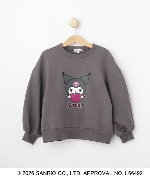 SHOO・LA・RUE / シューラルー スウェット | 【サンリオキャラクターズ】ハローキティ＆クロミラメプリントスウェット（チャコールグレー(213)）