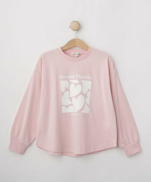 SHOO・LA・RUE / シューラルー カットソー | 【100-150cm】プリントアソート裾ラウンドロンT（ライトピンク(270)）