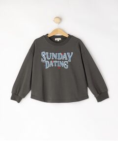 SHOO・LA・RUE / シューラルー カットソー | 【100-150cm】デニムロゴデザインロンT