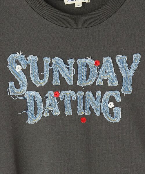 SHOO・LA・RUE / シューラルー カットソー | 【100-150cm】デニムロゴデザインロンT | 詳細6