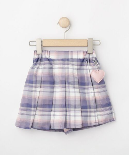 SHOO・LA・RUE / シューラルー ミニ・ひざ丈スカート | 【100-150cm】チェックスカパン(ラベンダー(280))