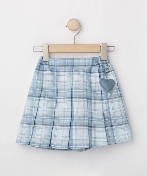 SHOO・LA・RUE / シューラルー ミニ・ひざ丈スカート | 【100-150cm】チェックスカパン(サックスブルー(290))