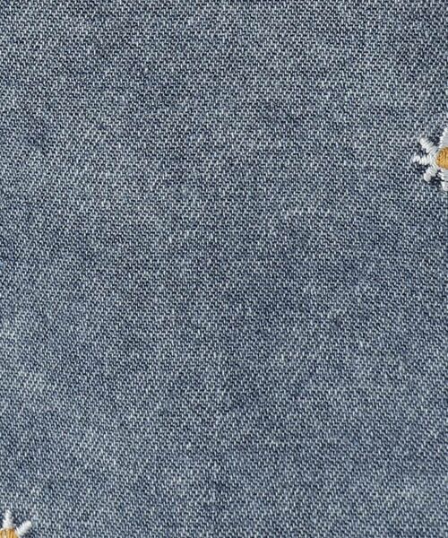 SHOO・LA・RUE / シューラルー シャツ・ブラウス | 【100-150cm】フラワー刺繍デニムシャツ | 詳細6