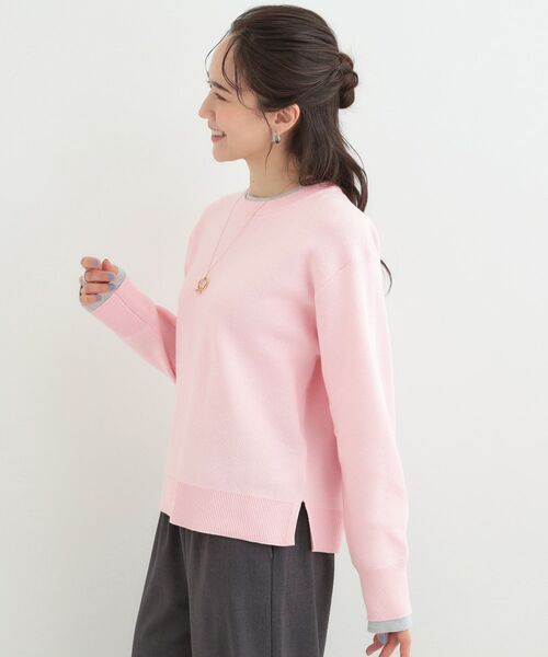 SHOO・LA・RUE / シューラルー ニット・セーター | 配色が上品 スウェットライクニット | 詳細10