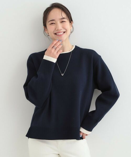 SHOO・LA・RUE / シューラルー ニット・セーター | 配色が上品 スウェットライクニット | 詳細13