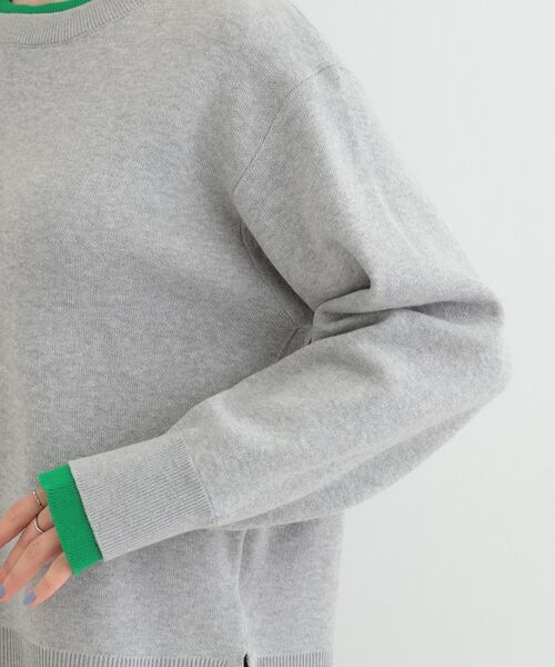 SHOO・LA・RUE / シューラルー ニット・セーター | 配色が上品 スウェットライクニット | 詳細21