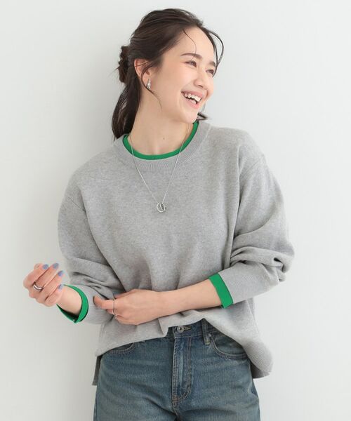 SHOO・LA・RUE / シューラルー ニット・セーター | 配色が上品 スウェットライクニット | 詳細6