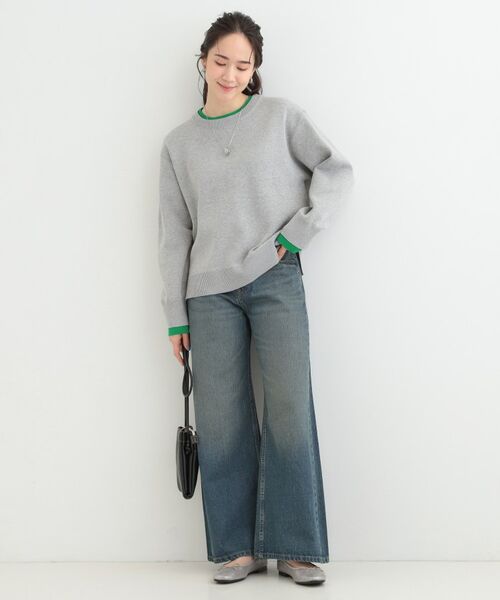 SHOO・LA・RUE / シューラルー ニット・セーター | 配色が上品 スウェットライクニット | 詳細7