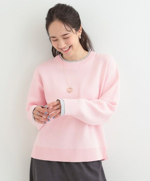 SHOO・LA・RUE / シューラルー ニット・セーター | 配色が上品 スウェットライクニット | 詳細9