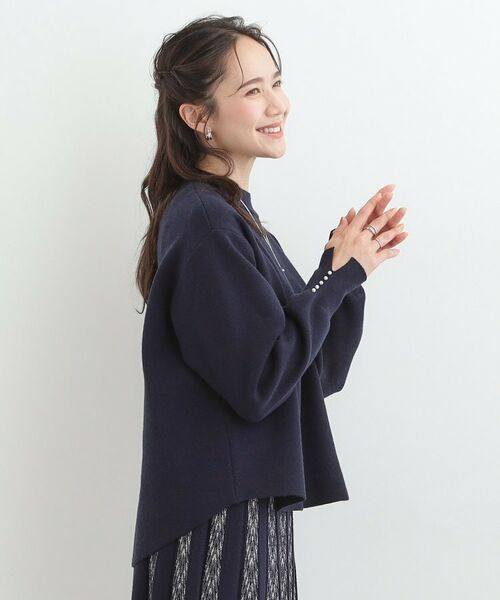 SHOO・LA・RUE / シューラルー ニット・セーター | 【セットアップ可/S－LL】新色追加 インせず着られる 洗えるもちもち裾ラウンドニット | 詳細10