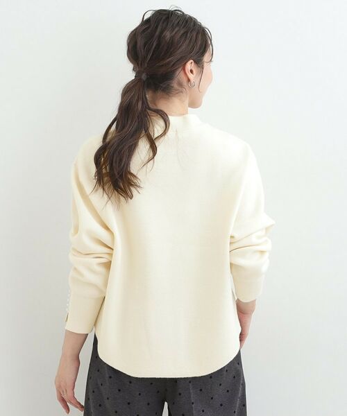 SHOO・LA・RUE / シューラルー ニット・セーター | 【セットアップ可/S－LL】新色追加 インせず着られる 洗えるもちもち裾ラウンドニット | 詳細2