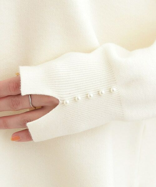 SHOO・LA・RUE / シューラルー ニット・セーター | 【セットアップ可/S－LL】新色追加 インせず着られる 洗えるもちもち裾ラウンドニット | 詳細4