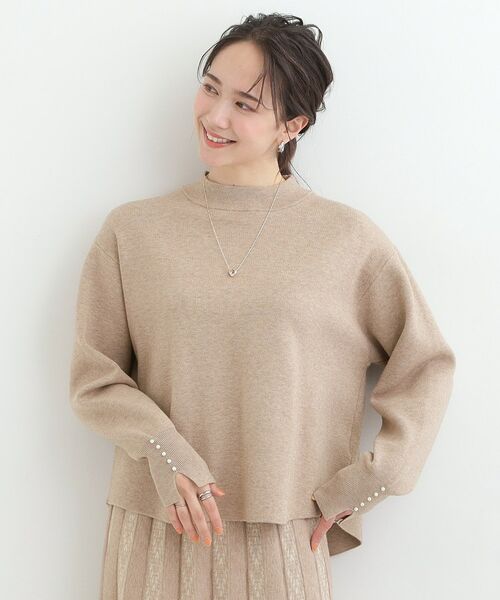 SHOO・LA・RUE / シューラルー ニット・セーター | 【セットアップ可/S－LL】新色追加 インせず着られる 洗えるもちもち裾ラウンドニット | 詳細5