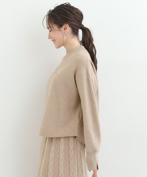 SHOO・LA・RUE / シューラルー ニット・セーター | 【セットアップ可/S－LL】新色追加 インせず着られる 洗えるもちもち裾ラウンドニット | 詳細6
