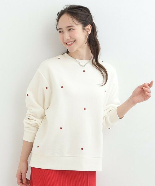 SHOO・LA・RUE / シューラルー スウェット | 刺繍アソート裏起毛スウェット | 詳細1