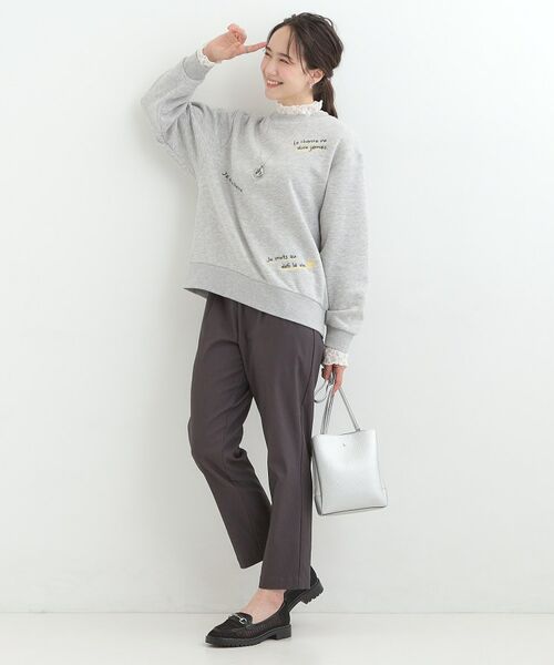 SHOO・LA・RUE / シューラルー スウェット | 刺繍アソート裏起毛スウェット | 詳細11