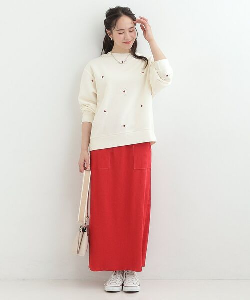 SHOO・LA・RUE / シューラルー スウェット | 刺繍アソート裏起毛スウェット | 詳細3