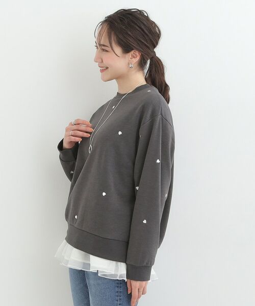 SHOO・LA・RUE / シューラルー スウェット | 刺繍アソート裏起毛スウェット | 詳細6