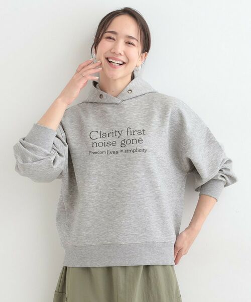 SHOO・LA・RUE / シューラルー パーカー | 【S-LL/なめらかタッチ】ロゴフーディ | 詳細1