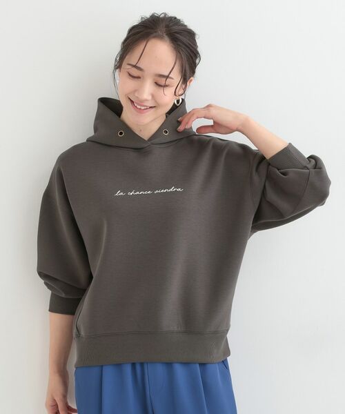 SHOO・LA・RUE / シューラルー パーカー | 【S-LL/なめらかタッチ】ロゴフーディ | 詳細5