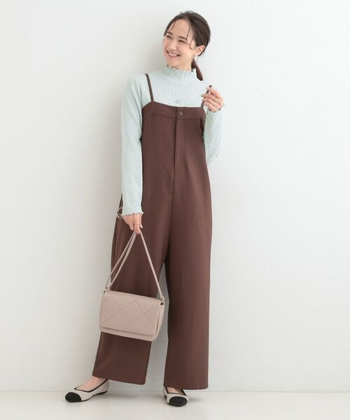 SHOO・LA・RUE / シューラルー カットソー | 【洗濯機可/S-LL】レイヤードスタイルにも ぽこぽこジャカード ハイネックトップス | 詳細11