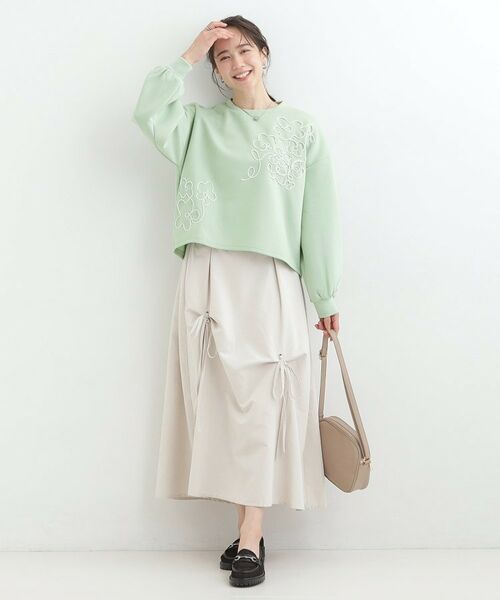 SHOO・LA・RUE / シューラルー カットソー | お花ロープ刺繍ダンボールトップス | 詳細11