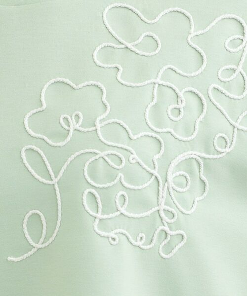 SHOO・LA・RUE / シューラルー カットソー | お花ロープ刺繍ダンボールトップス | 詳細12