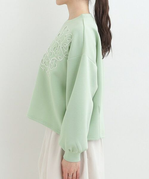 SHOO・LA・RUE / シューラルー カットソー | お花ロープ刺繍ダンボールトップス | 詳細14