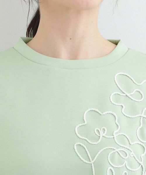 SHOO・LA・RUE / シューラルー カットソー | お花ロープ刺繍ダンボールトップス | 詳細16