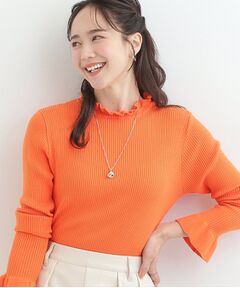 SHOO・LA・RUE / シューラルー ニット・セーター | 【S-LL】ミニフリルで上品に リブニット