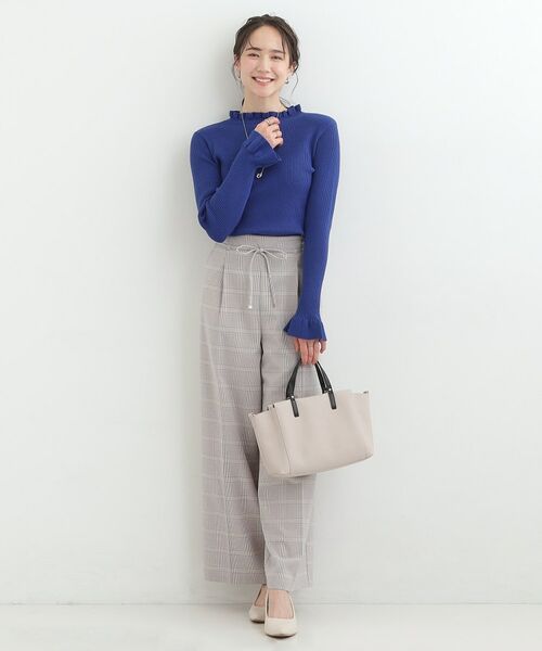 SHOO・LA・RUE / シューラルー ニット・セーター | 【S-LL】ミニフリルで上品に リブニット | 詳細15