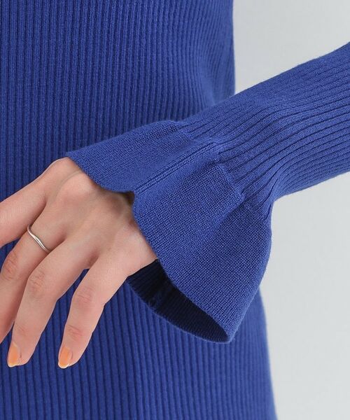 SHOO・LA・RUE / シューラルー ニット・セーター | 【S-LL】ミニフリルで上品に リブニット | 詳細22