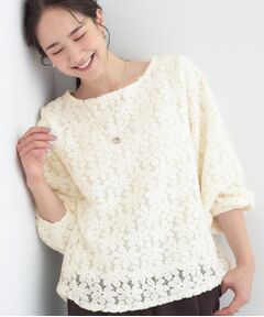 SHOO・LA・RUE / シューラルー シャツ・ブラウス | お花起毛レーストップス