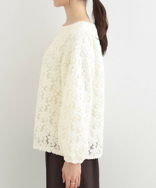 SHOO・LA・RUE / シューラルー シャツ・ブラウス | お花起毛レーストップス | 詳細10