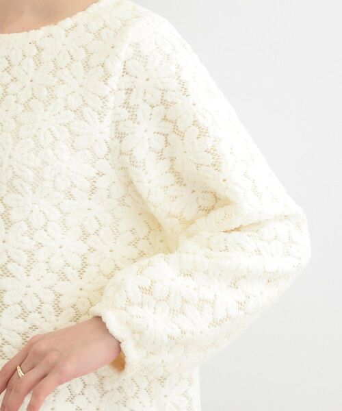 SHOO・LA・RUE / シューラルー シャツ・ブラウス | お花起毛レーストップス | 詳細13