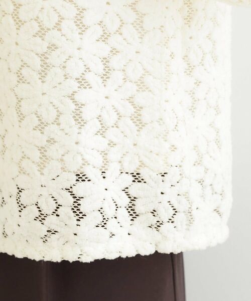 SHOO・LA・RUE / シューラルー シャツ・ブラウス | お花起毛レーストップス | 詳細14