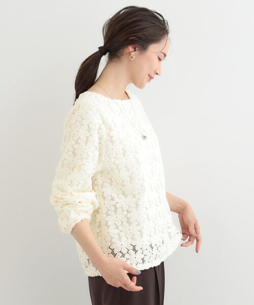 SHOO・LA・RUE / シューラルー シャツ・ブラウス | お花起毛レーストップス | 詳細2